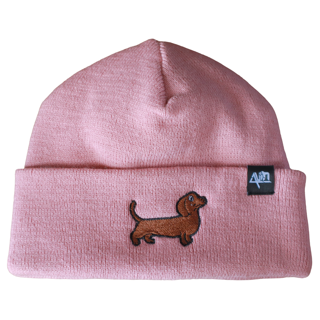 Gorro bordado con perro salchicha dachshund  5