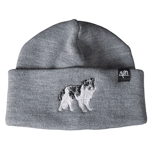 Gorro bordado con perro Border Collie
