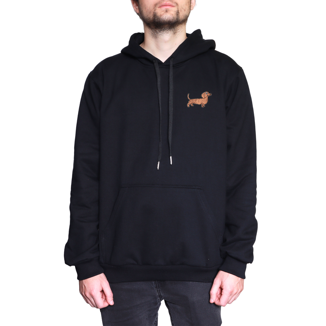 Polerón Mujer y Hombre bordado con perro salchicha Dachshund  4