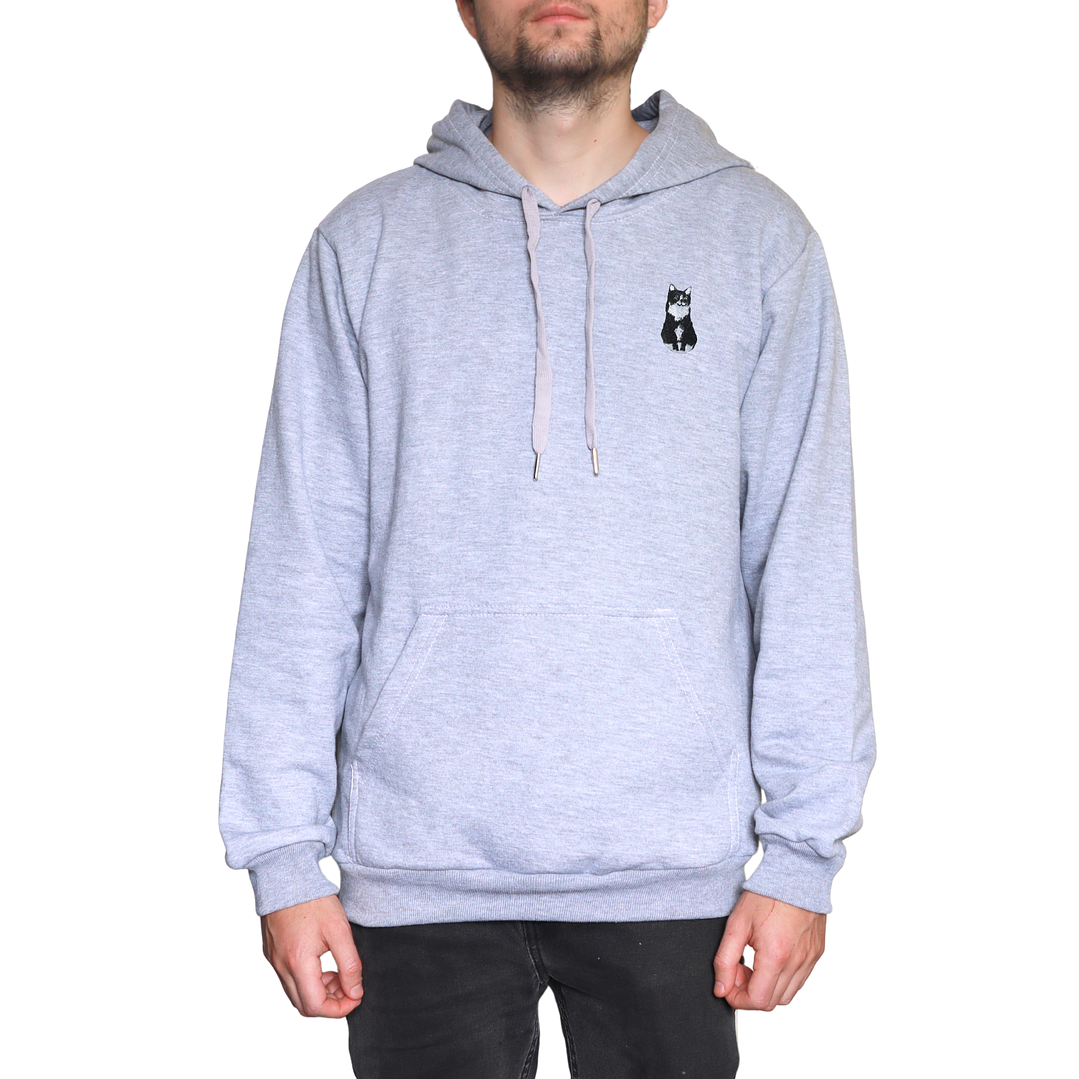 Polerón Mujer y Hombre bordado con Gato Tuxedo 3