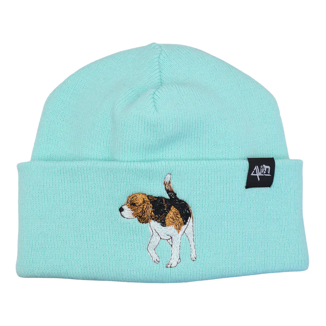 Gorro bordado con perro Beagle 4