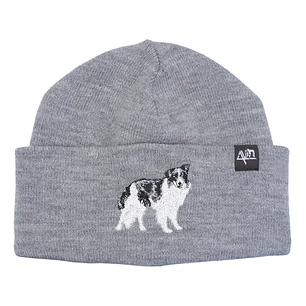 Gorro bordado con perro Border Collie