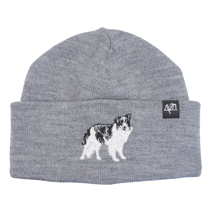 Gorro bordado con perro Border Collie 1