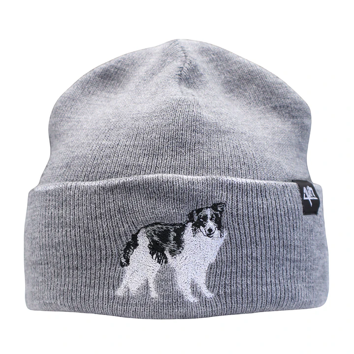 Gorro bordado con perro Border Collie 2