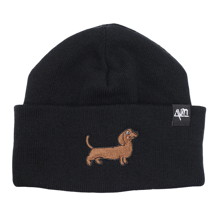 Gorro bordado con perro salchicha dachshund  5
