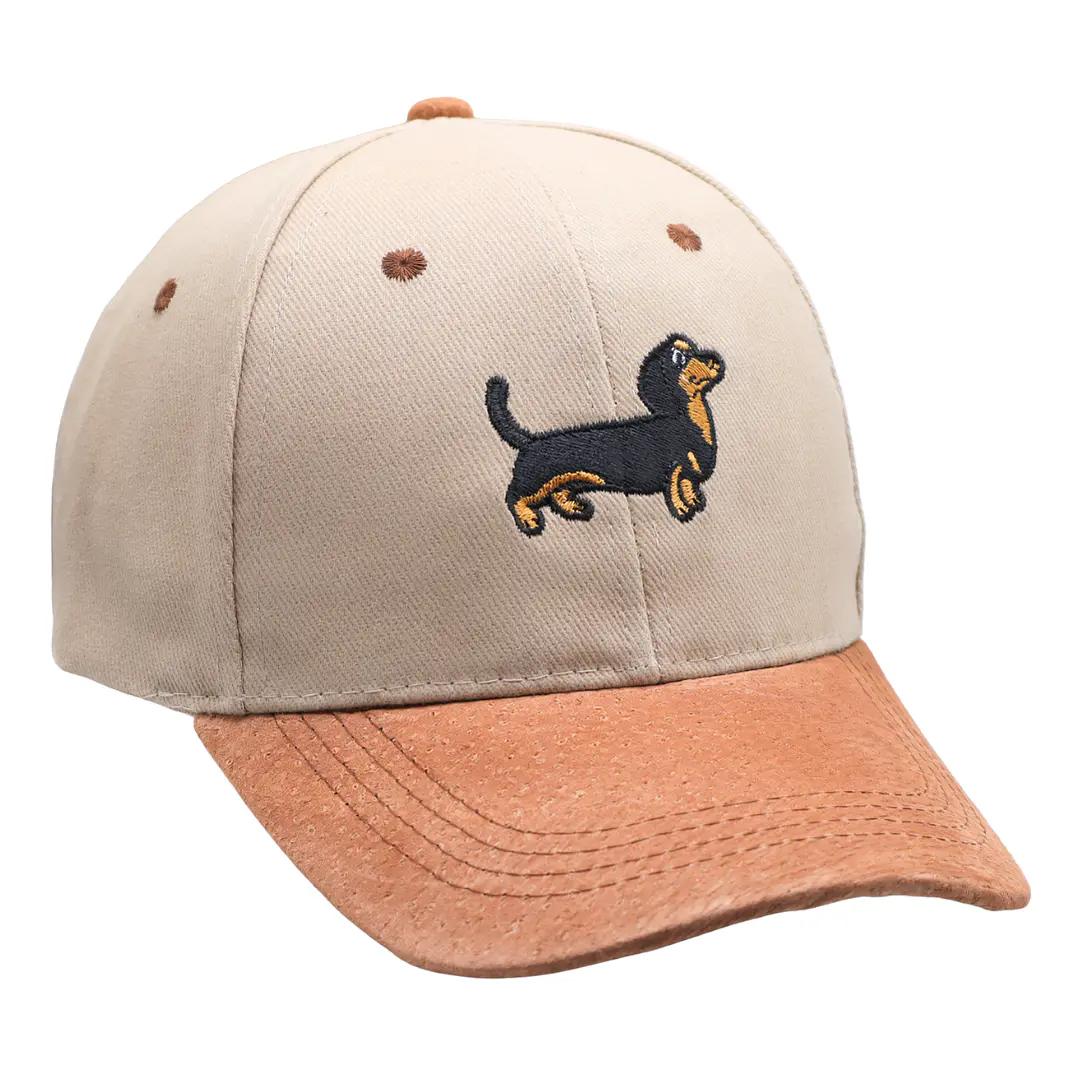 Jockey bordado con perro salchicha dachshund negro  1