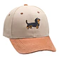 Jockey bordado con perro salchicha dachshund negro  - Miniatura 4