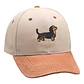 Jockey bordado con perro salchicha dachshund negro  - Miniatura 6