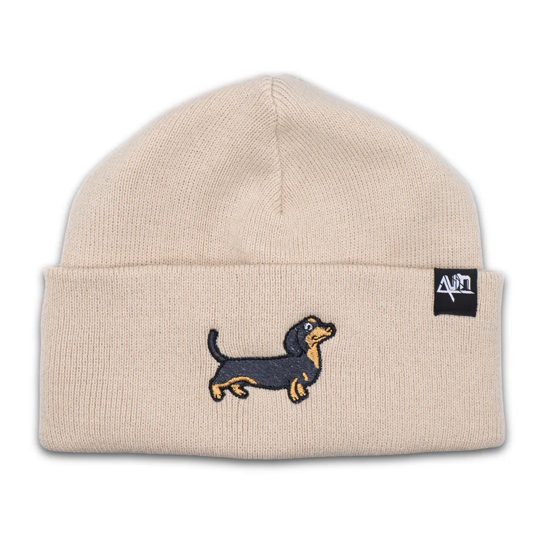 Gorro bordado con perro salchicha Dachshund  2