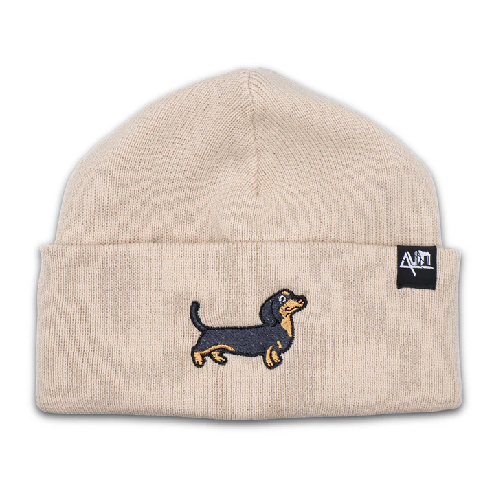 Gorro bordado con perro salchicha Dachshund  2