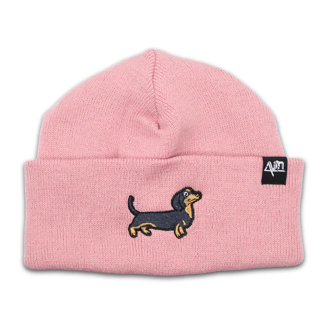 Gorro bordado con perro salchicha Dachshund  4
