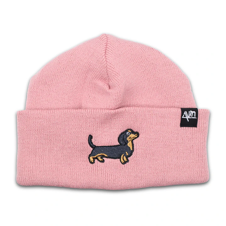 Gorro bordado con perro salchicha Dachshund  4