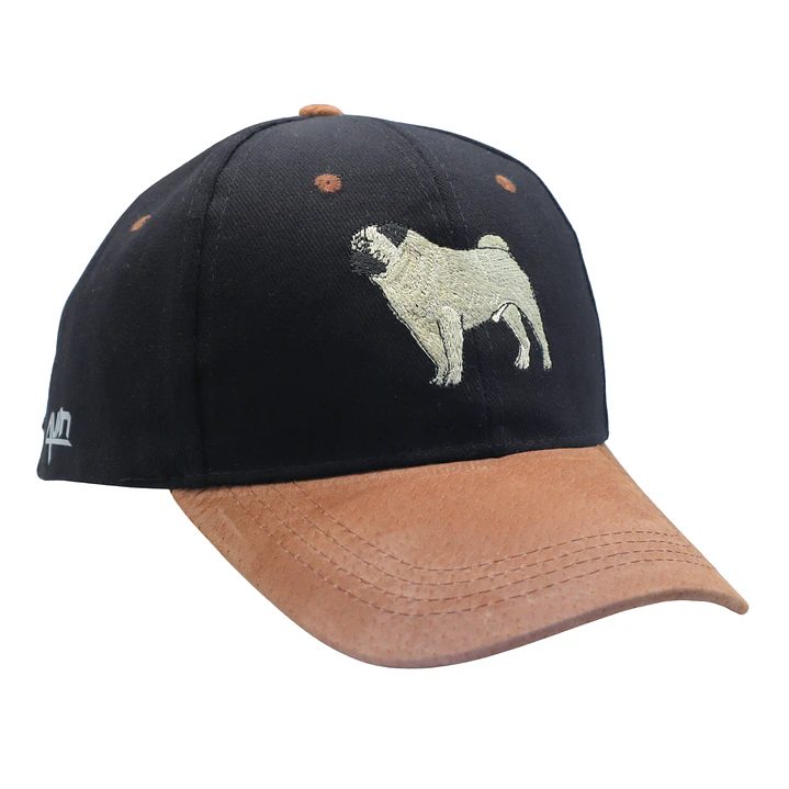 Jockey bordado con perro Pug  3