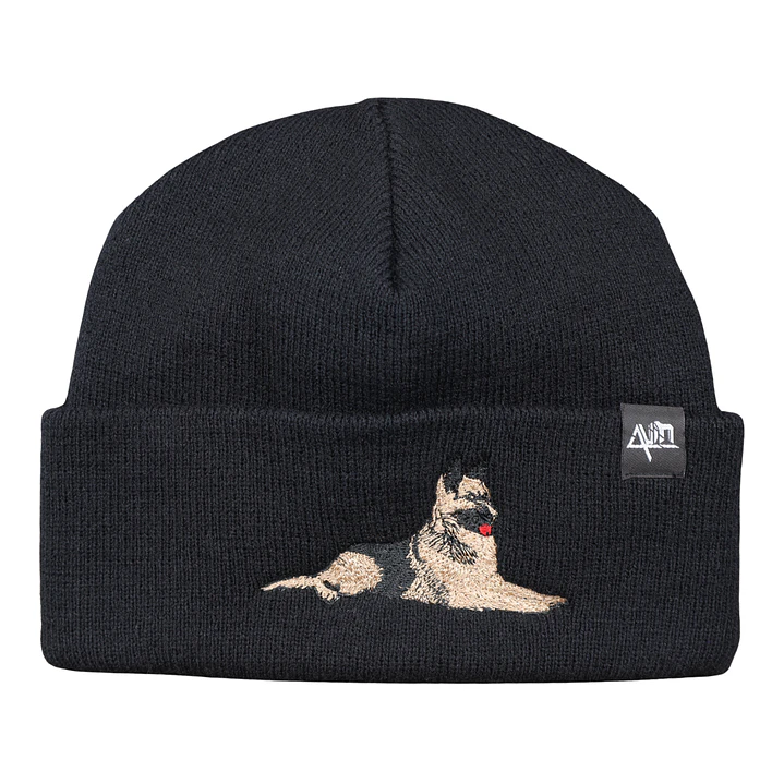 Gorro bordado con perro Pastor Alemán  1