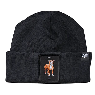 Gorro con perro Bóxer en Parche Tejido 