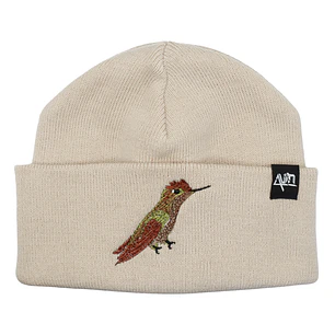 Gorro bordado con Picaflor Chileno 