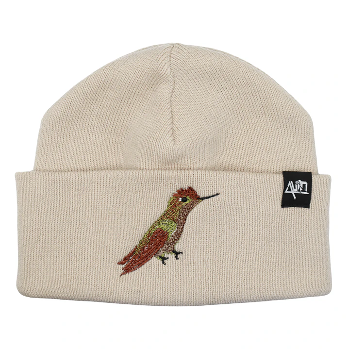 Gorro bordado con Picaflor Chileno  1