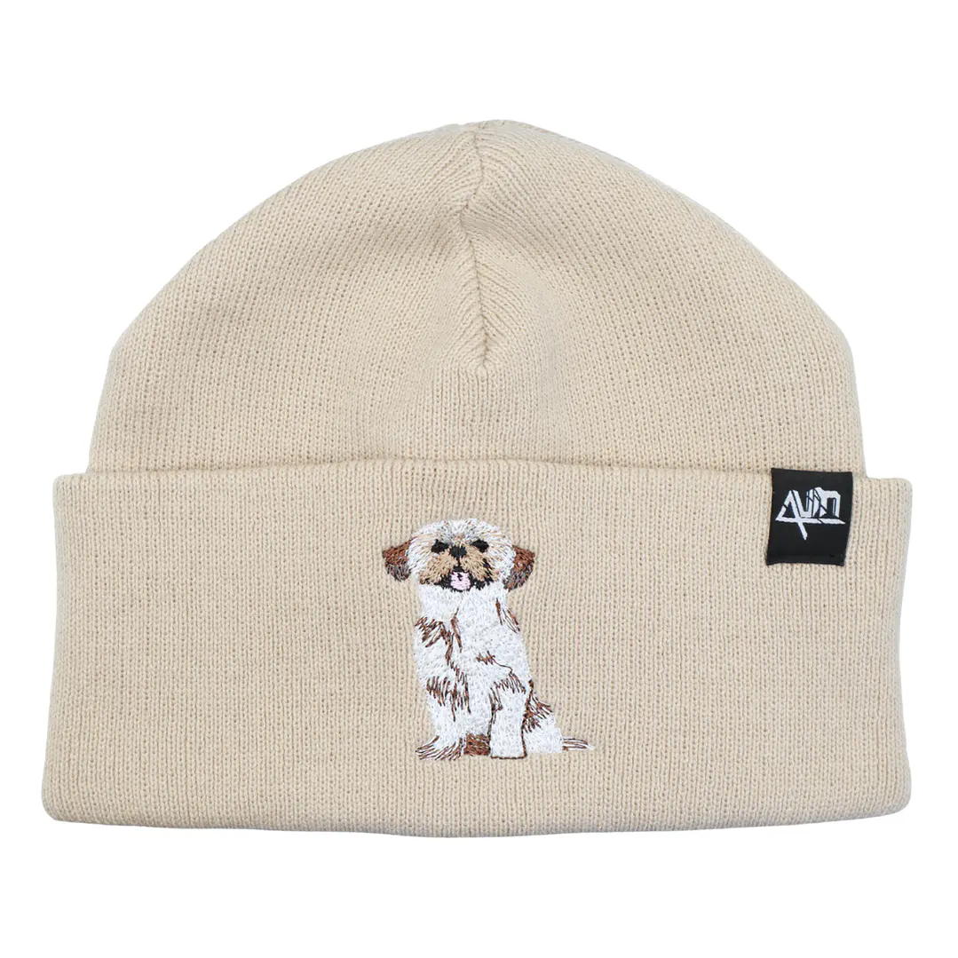 Gorro bordado con perro Shih tzu 1