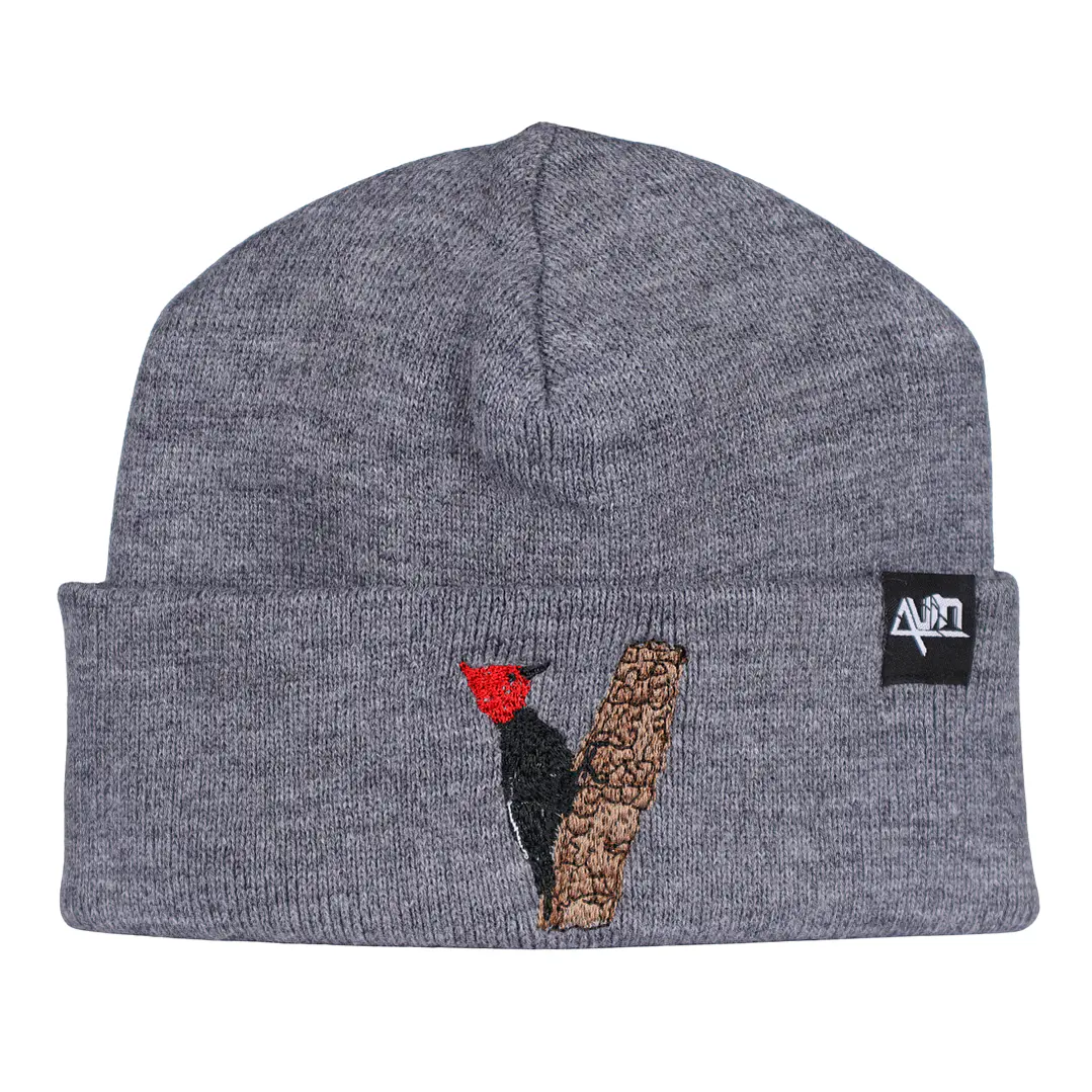 Gorro Bordado con Pájaro Carpintero  1