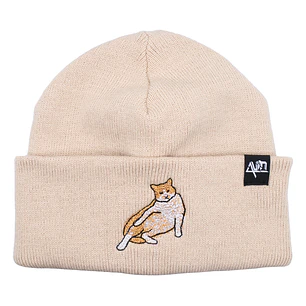 Gorro bordado con Gato Naranja Panzón 