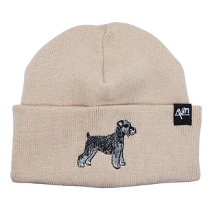 Gorro bordado con perro Schnauzer 
