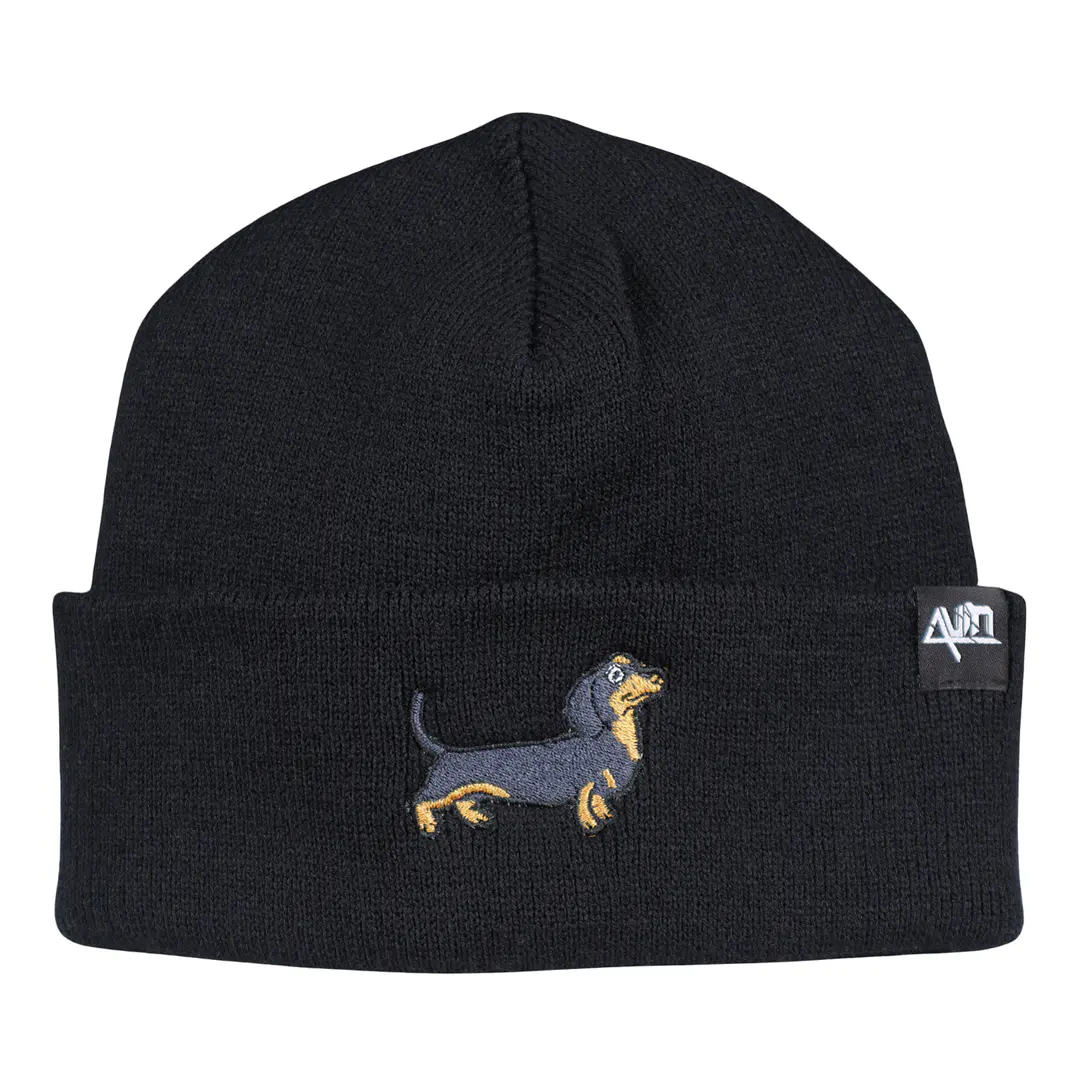 Gorro bordado con perro salchicha Dachshund  4