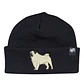 Gorro bordado con perro Pug  - Miniatura 1