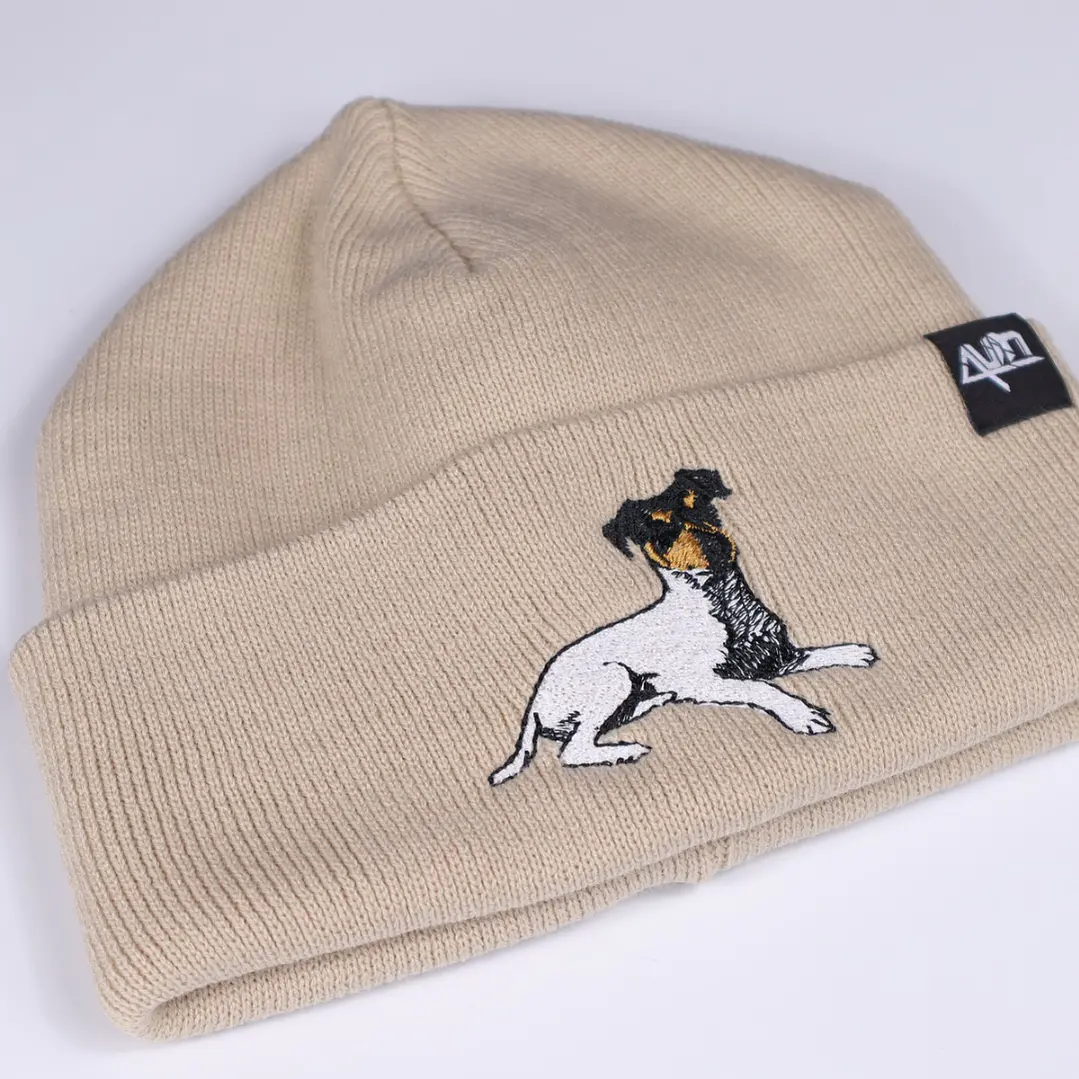 Gorro bordado con Terrier Chileno  2