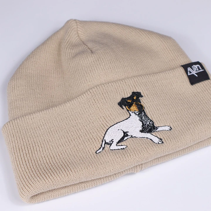 Gorro bordado con Terrier Chileno  2