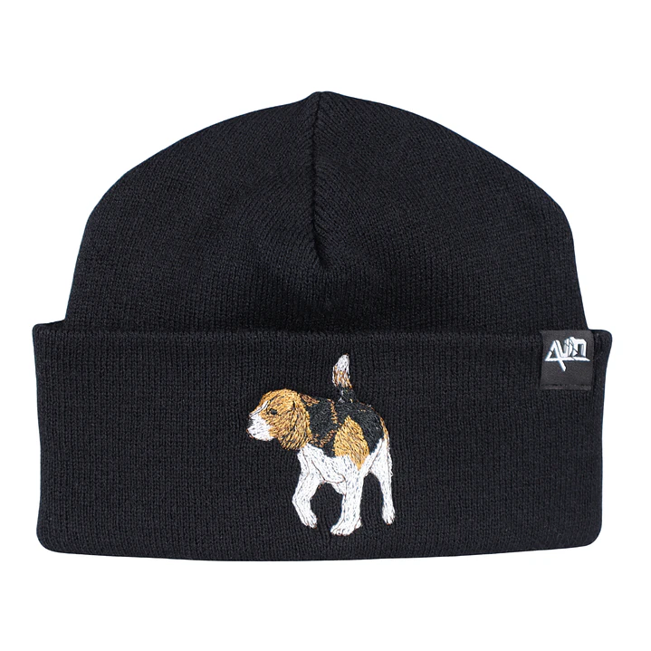 Gorro bordado con perro Beagle 3