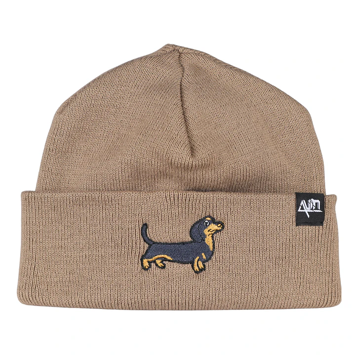 Gorro bordado con perro salchicha Dachshund  1