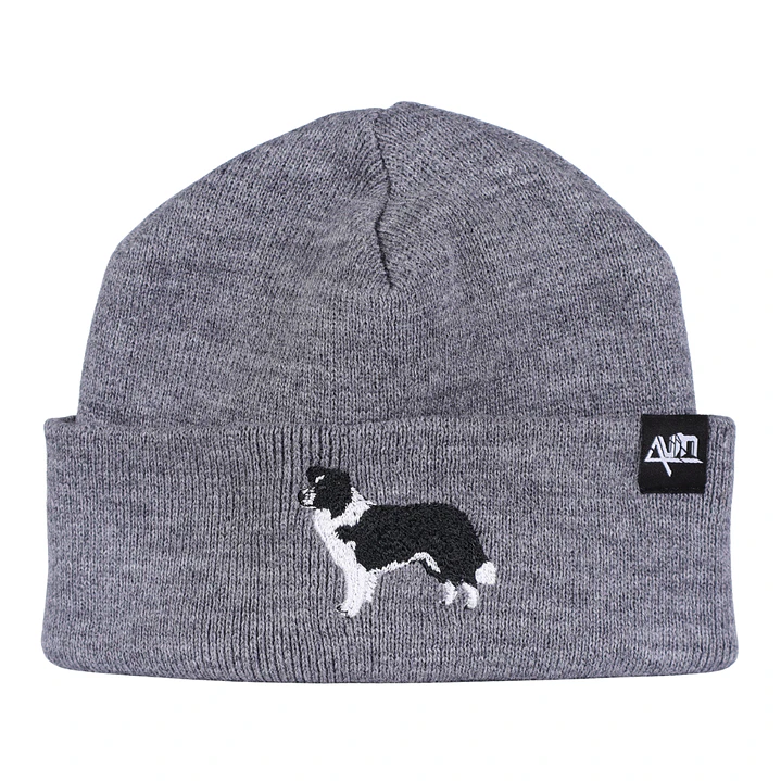 Gorro bordado con perro Border Collie 1