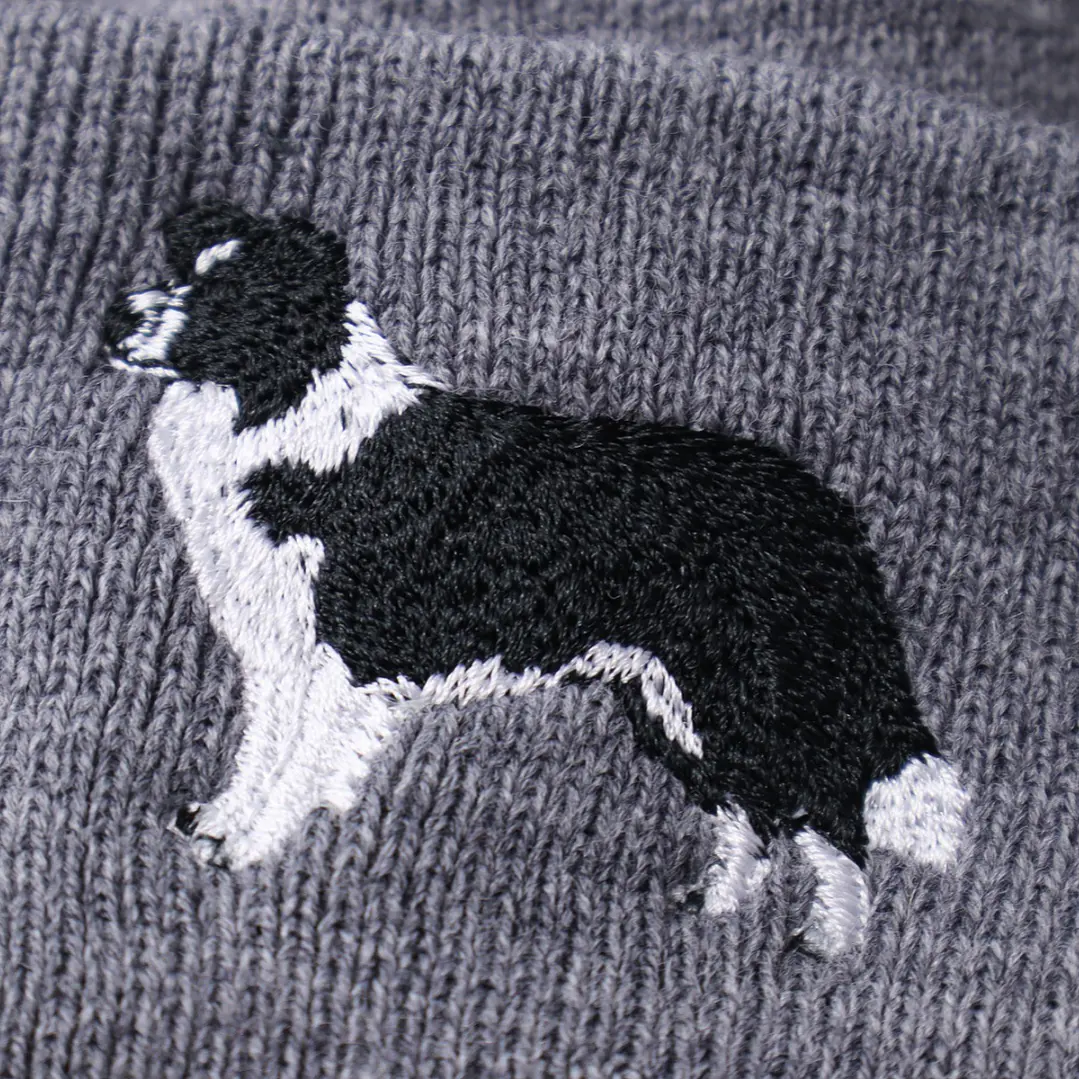 Gorro bordado con perro Border Collie 4