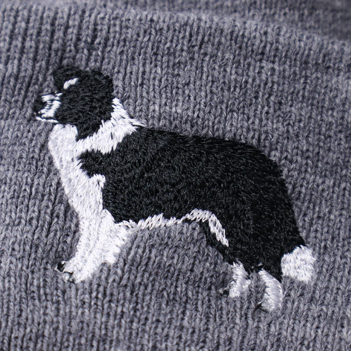 Gorro bordado con perro Border Collie 4