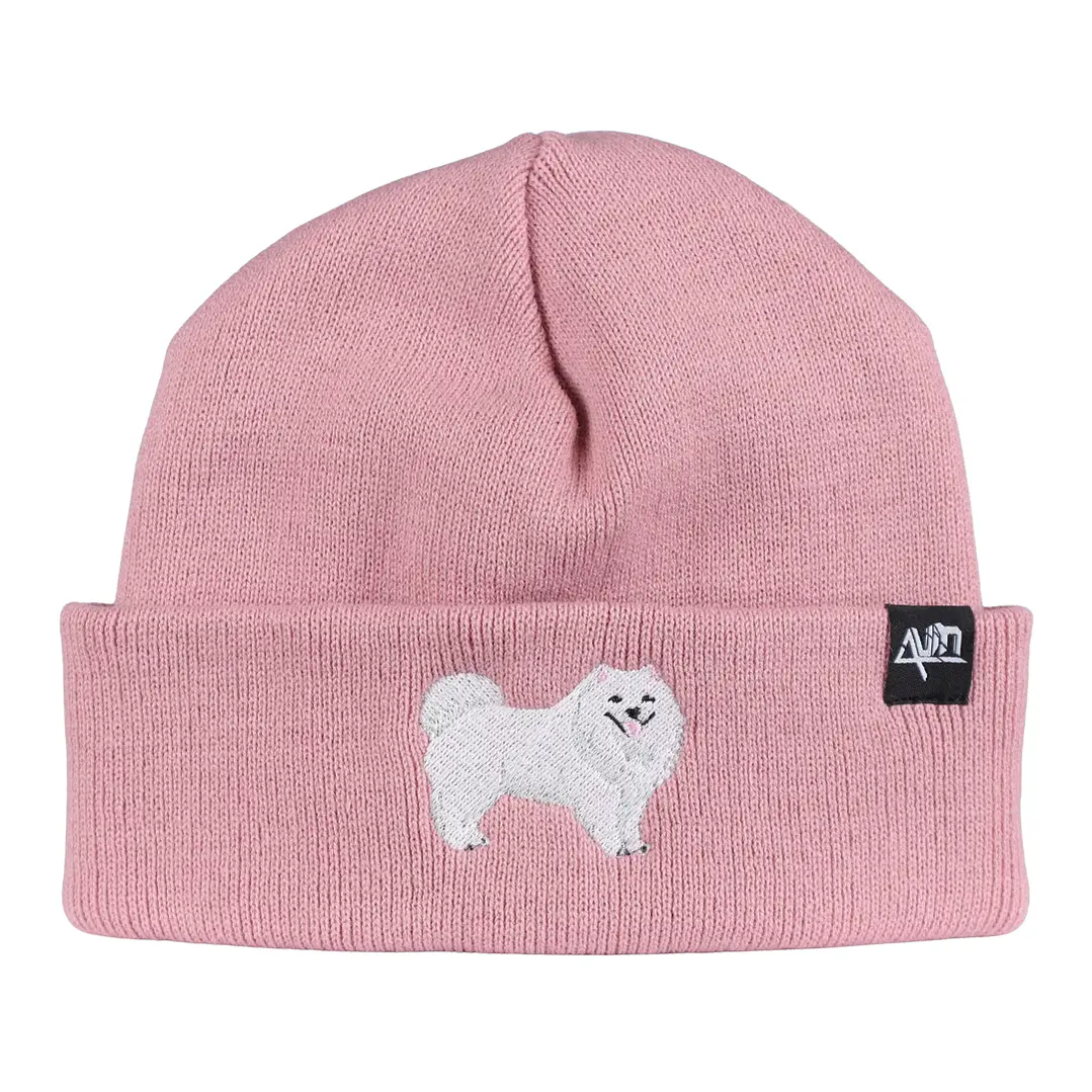 Gorro Bordado con perro Samoyedo 1