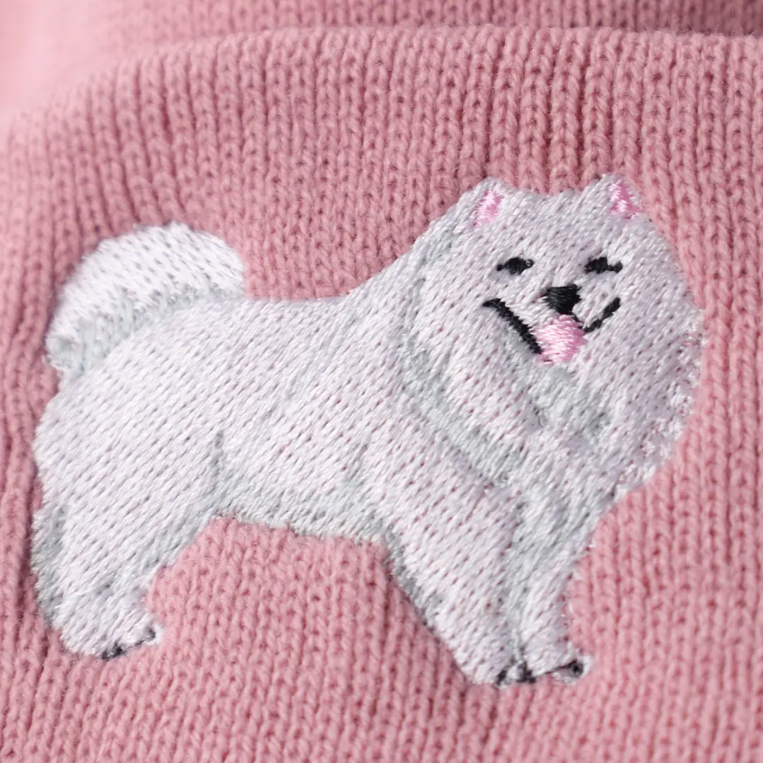 Gorro Bordado con perro Samoyedo 3