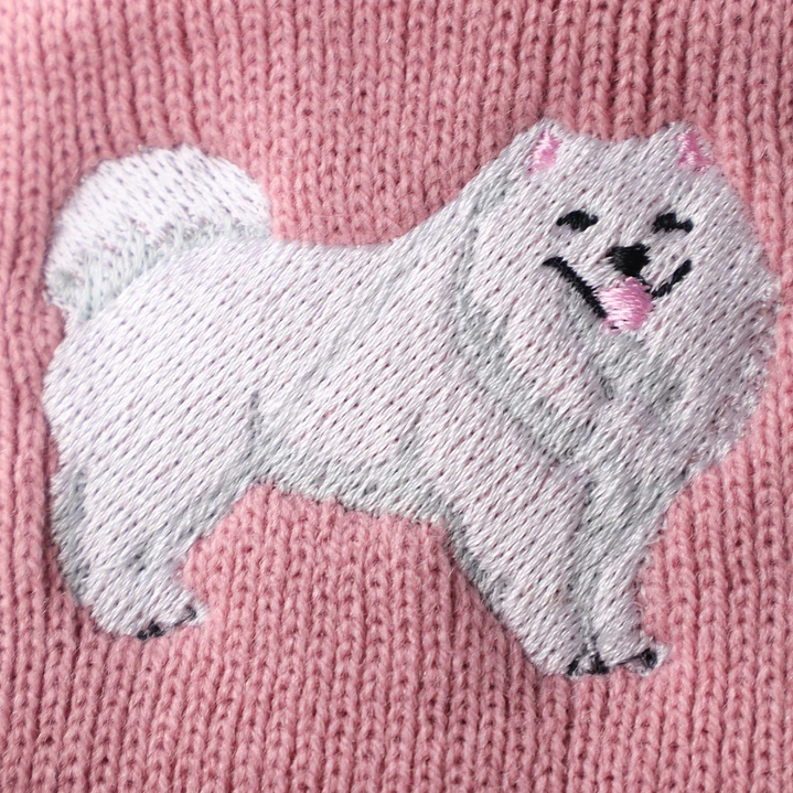 Gorro Bordado con perro Samoyedo 4