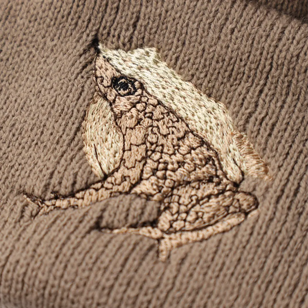 Gorro bordado con Ranita de Darwin  4
