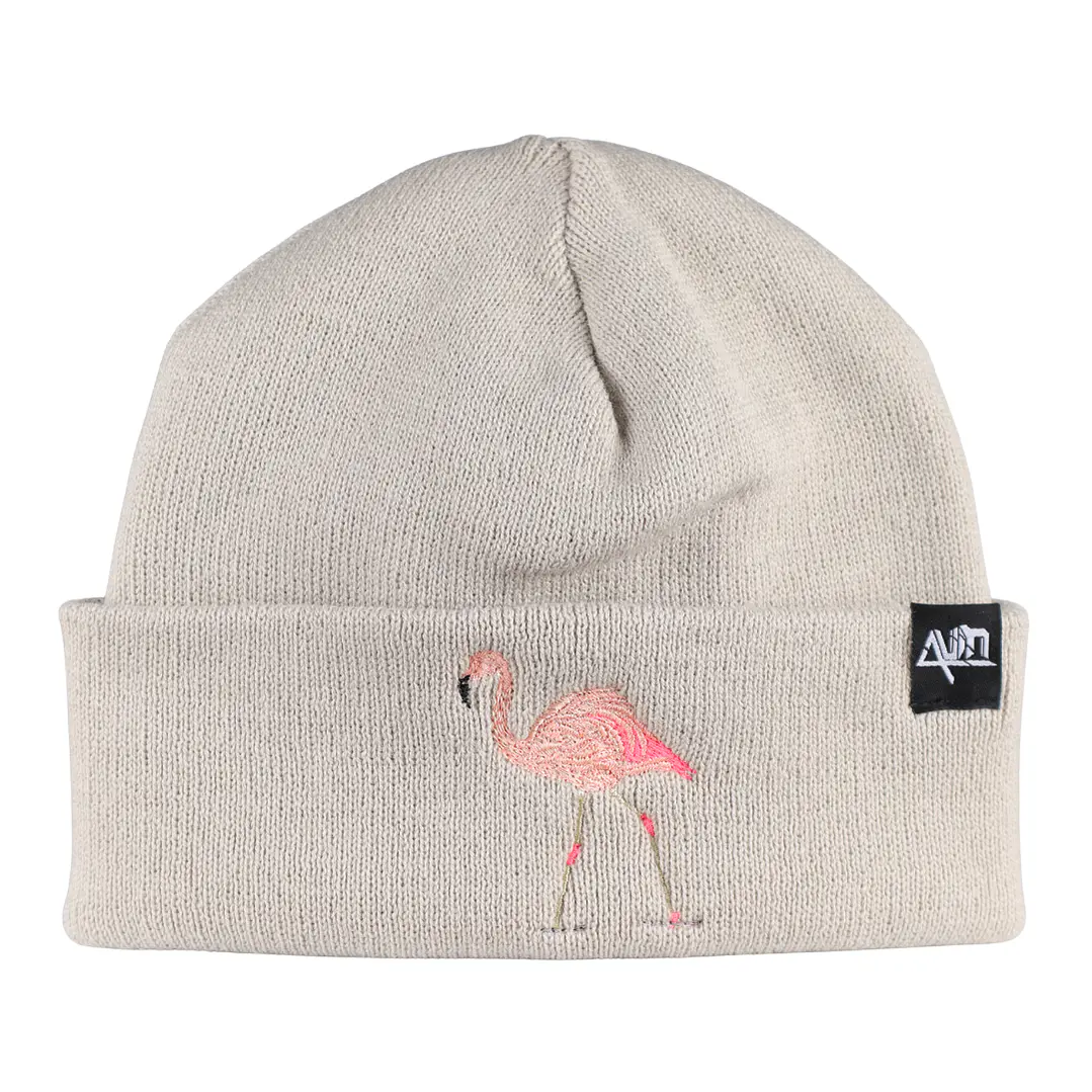 Gorro bordado con Flamenco Chileno 1