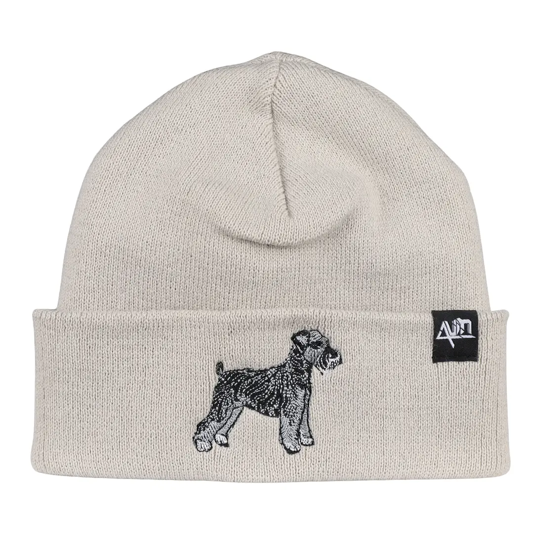Gorro bordado con perro Schnauzer  1