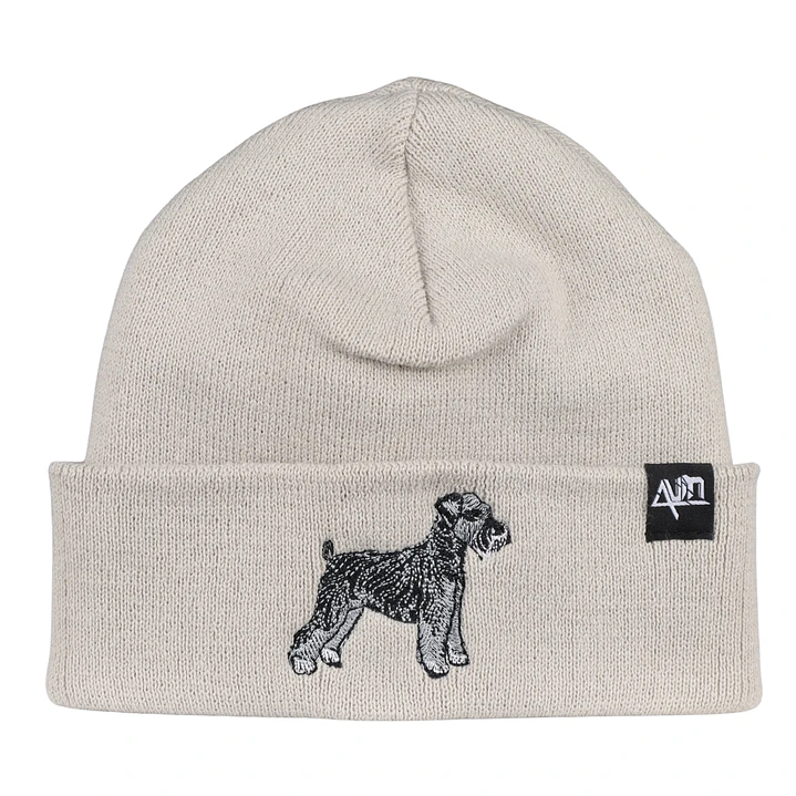 Gorro bordado con perro Schnauzer  1