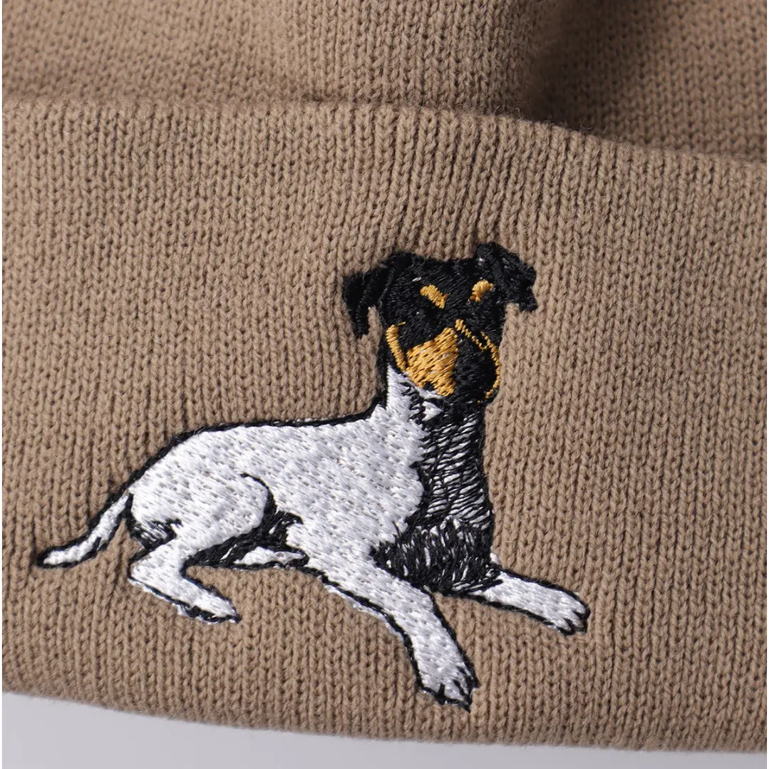 Gorro bordado con Terrier Chileno  2