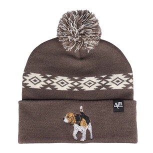 Gorro bordado con perro Beagle