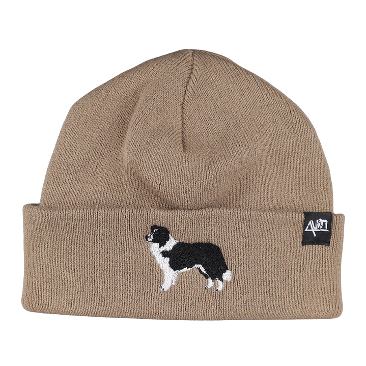 Gorro bordado con perro Border Collie 1
