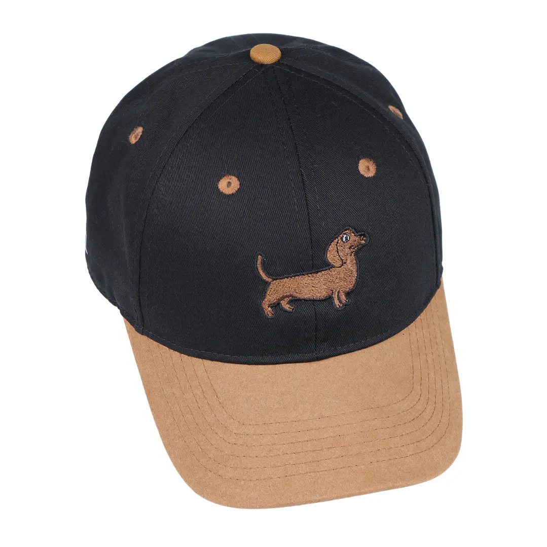 Jockey Bordado Con Perro Salchicha Dachshund Café  1