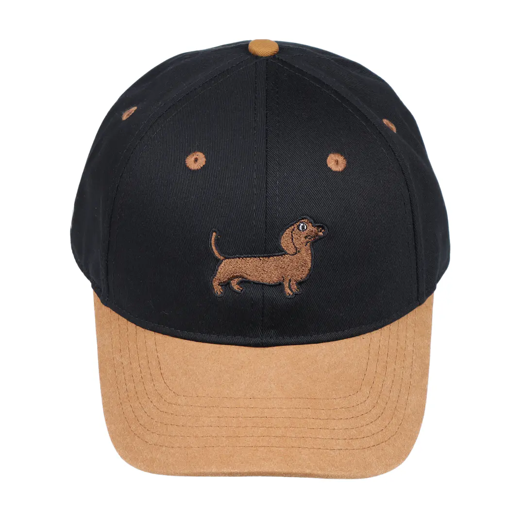 Jockey Bordado Con Perro Salchicha Dachshund Café  10