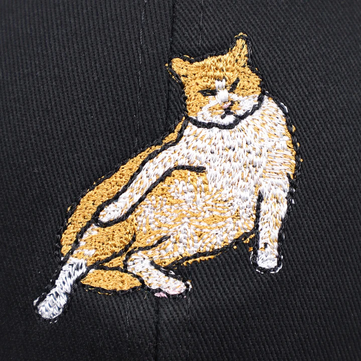 Jockey bordado con Gato Naranja Panzón  12