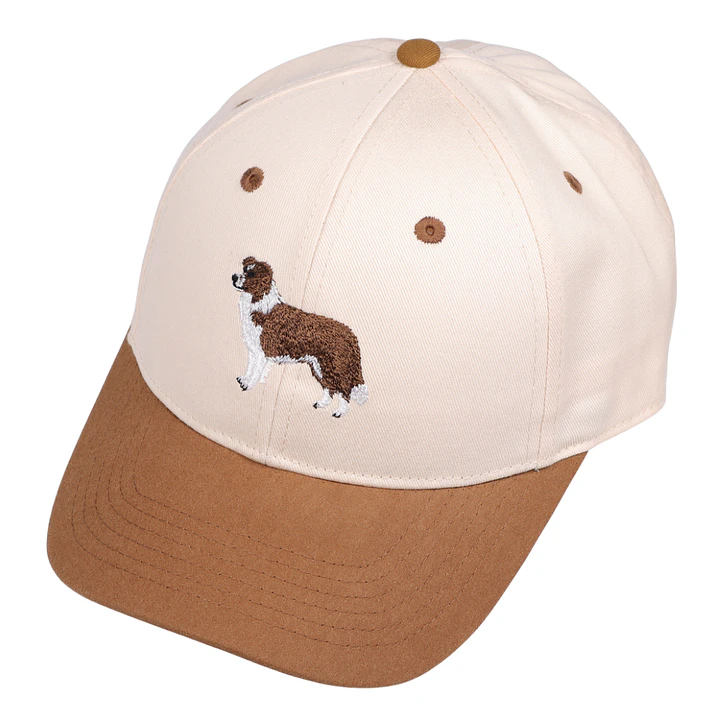 Jockey Bordado con Border Collie Café  2