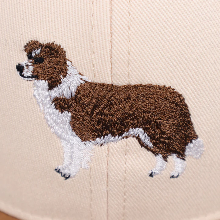 Jockey Bordado con Border Collie Café  4