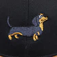 Jockey bordado con perro salchicha dachshund negro - Miniatura 11